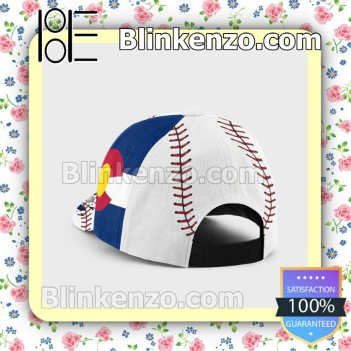 Batting Colorado Flag Pattern Classic Hat Caps Gift For Men a