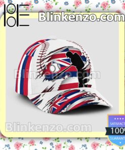 Batting Hawaii Flag Pattern Classic Hat Caps Gift For Men