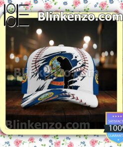 Batting Idaho Flag Pattern Classic Hat Caps Gift For Men x