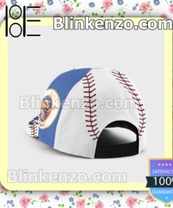 Batting Minnesota Flag Pattern Classic Hat Caps Gift For Men a