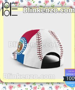 Batting Missouri Flag Pattern Classic Hat Caps Gift For Men a