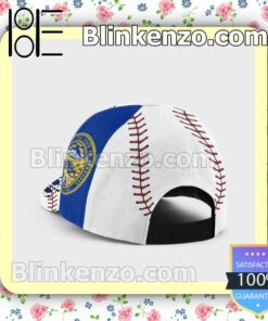 Batting Nebraska Flag Pattern Classic Hat Caps Gift For Men a
