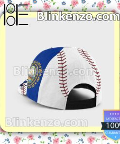 Batting New Hampshire Flag Pattern Classic Hat Caps Gift For Men a