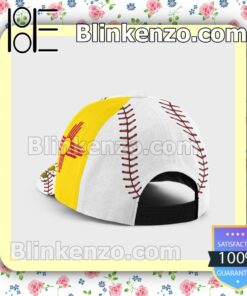 Batting New Mexico Flag Pattern Classic Hat Caps Gift For Men a