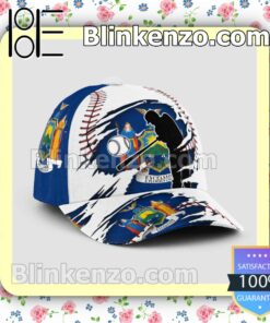 Batting New York Flag Pattern Classic Hat Caps Gift For Men