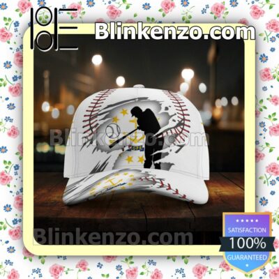 Batting Rhode Island Flag Pattern Classic Hat Caps Gift For Men x