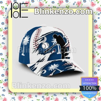 Batting South Carolina Flag Pattern Classic Hat Caps Gift For Men