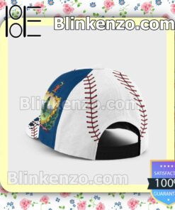 Batting Vermont Flag Pattern Classic Hat Caps Gift For Men a