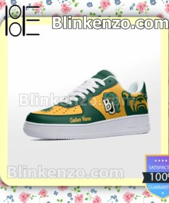 Baylor Bears Mascot Logo NCAA Nike Air Force Sneakers a