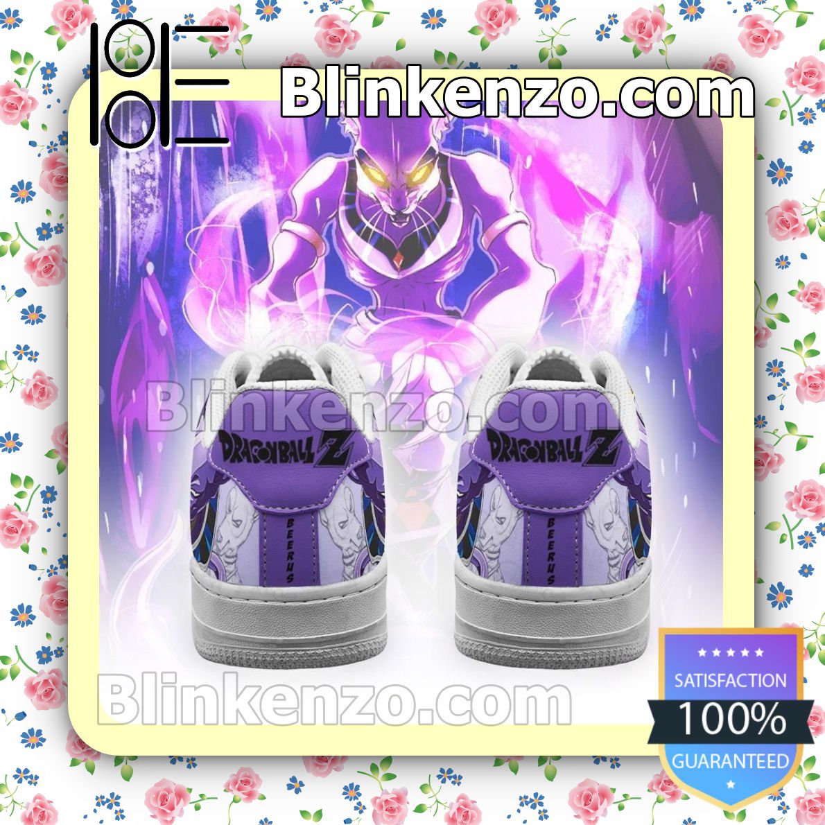 Best Gift Beerus Dragon Ball Anime Nike Air Force Sneakers