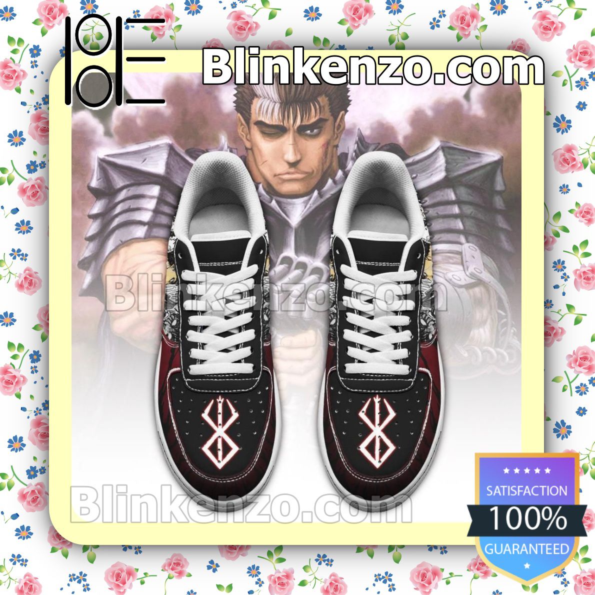 Father's Day Gift Berserk Guts Berserk Anime Mixed Manga Nike Air Force Sneakers