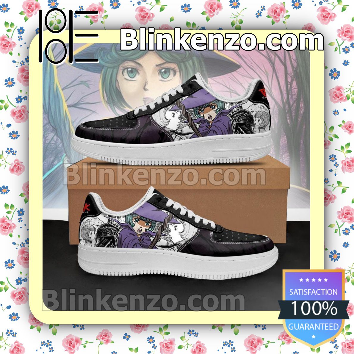  Ships From USA Berserk Schierke Berserk Anime Mixed Manga Nike Air Force Sneakers