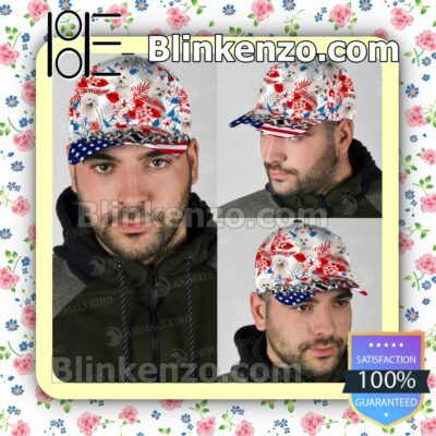 Bichon Frise American Flag Classic Caps c