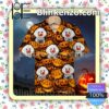 Bichon Frise Pumpkin Halloween Collar Shirt