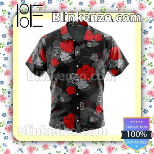 Black Aloha Akatsuki Naruto Summer Beach Vacation Shirt