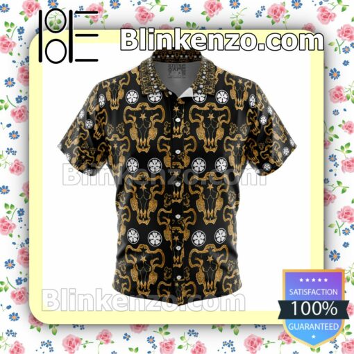 Black Bulls Black Clover Summer Beach Vacation Shirt