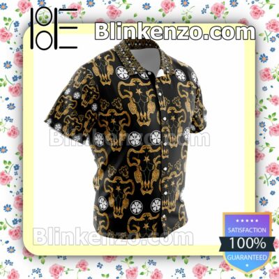 Black Bulls Black Clover Summer Beach Vacation Shirt a