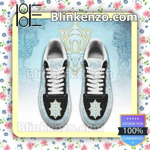 Black Clover Magic Knights Squad Azure Deer Anime Nike Air Force Sneakers a