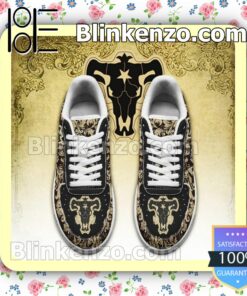 Black Clover Magic Knights Squad Black Bull Anime Nike Air Force Sneakers a