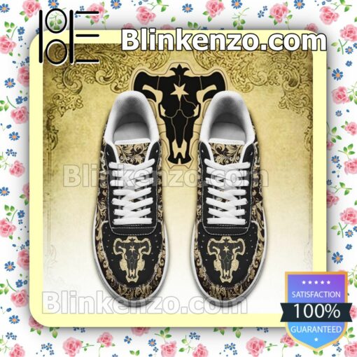 Black Clover Magic Knights Squad Black Bull Anime Nike Air Force Sneakers a