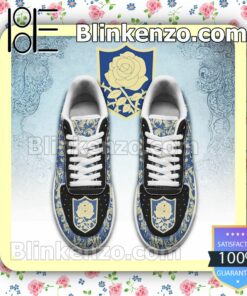 Black Clover Magic Knights Squad Blue Rose Anime Nike Air Force Sneakers a