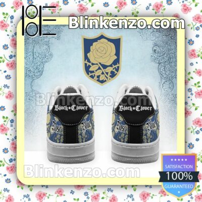 Black Clover Magic Knights Squad Blue Rose Anime Nike Air Force Sneakers b