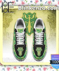 Black Clover Magic Knights Squad Green Mantis Anime Nike Air Force Sneakers a