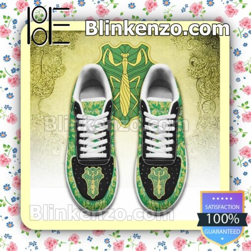 Black Clover Magic Knights Squad Green Mantis Anime Nike Air Force Sneakers a