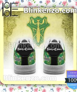 Black Clover Magic Knights Squad Green Mantis Anime Nike Air Force Sneakers b