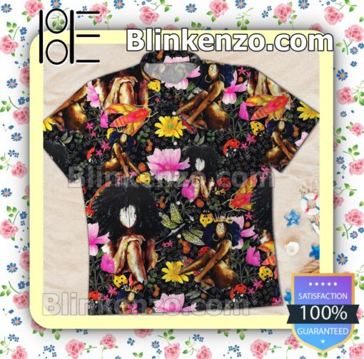 Black Queen Afro Girl Summer Beach Shirt