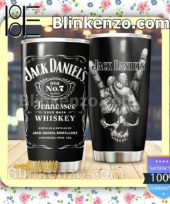 Black White Skull Jack Daniel's 30 20 Oz Tumbler