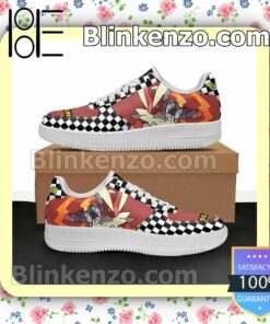 Blaziken Checkerboard Pokemon Nike Air Force Sneakers