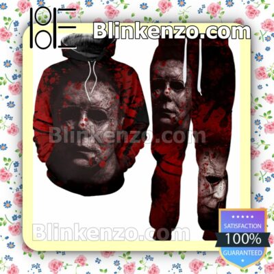 Blood Michael Myers Hooded Sweatshirt, Long Pants