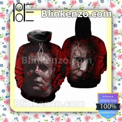 Blood Michael Myers Hooded Sweatshirt, Long Pants a