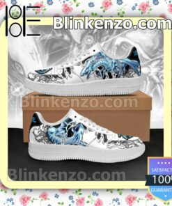 Blue Eyes White Dragon Yugioh Anime Nike Air Force Sneakers
