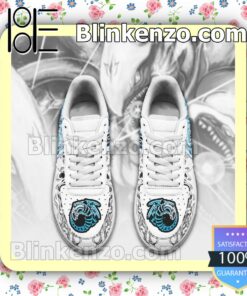 Blue Eyes White Dragon Yugioh Anime Nike Air Force Sneakers a