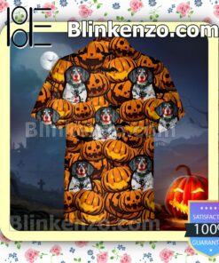 Bluetick Coonhound Pumpkin Halloween Collar Shirt a