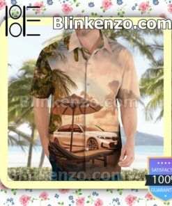 Bmw 3 Series 2022 On Sunset Beach Casual Button Down Shirts c