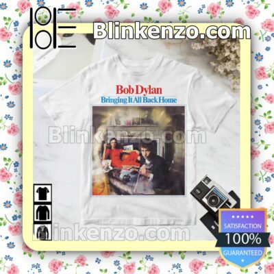 Bob Dylan Bringing It All Back Home Album Cover White Custom T-shirts