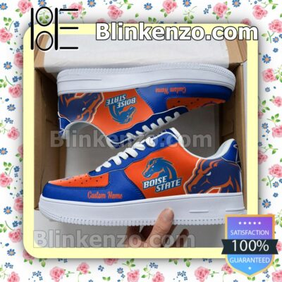 Boise State Broncos Mascot Logo NCAA Nike Air Force Sneakers