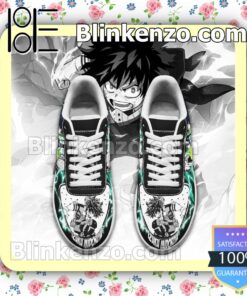 Boku No Hero Academia Izuku Midoriya Anime Nike Air Force Sneakers a