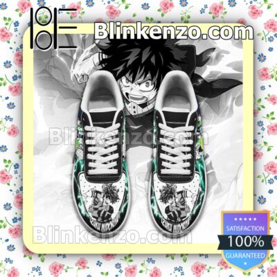 Boku No Hero Academia Izuku Midoriya Anime Nike Air Force Sneakers a