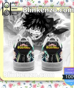 Boku No Hero Academia Izuku Midoriya Anime Nike Air Force Sneakers b