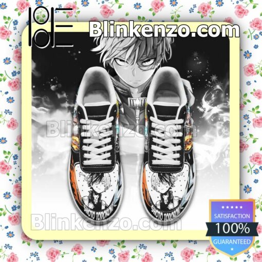 Boku No Hero Academia Shoto Todoroki Anime Nike Air Force Sneakers a