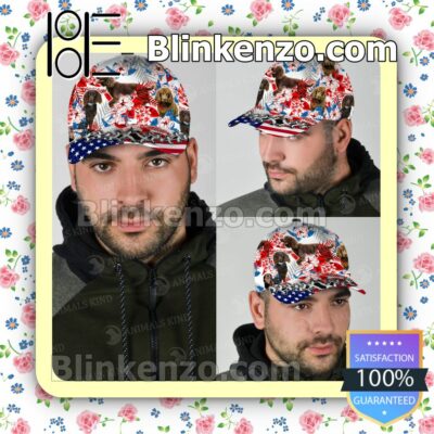 Boykin Spaniel American Flag Classic Caps c
