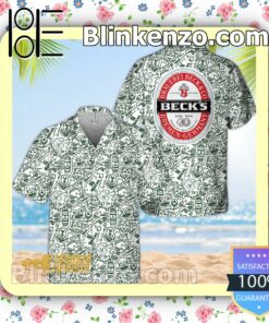 Brauerei Beck Doodle Art Beach Shirts