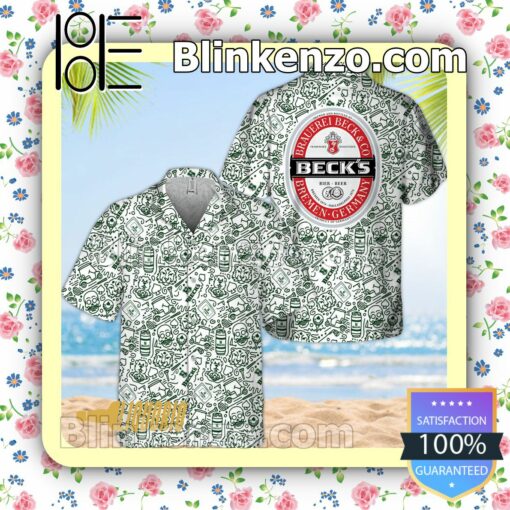 Brauerei Beck Doodle Art Beach Shirts