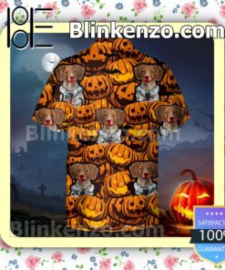 Brittany Pumpkin Halloween Collar Shirt a