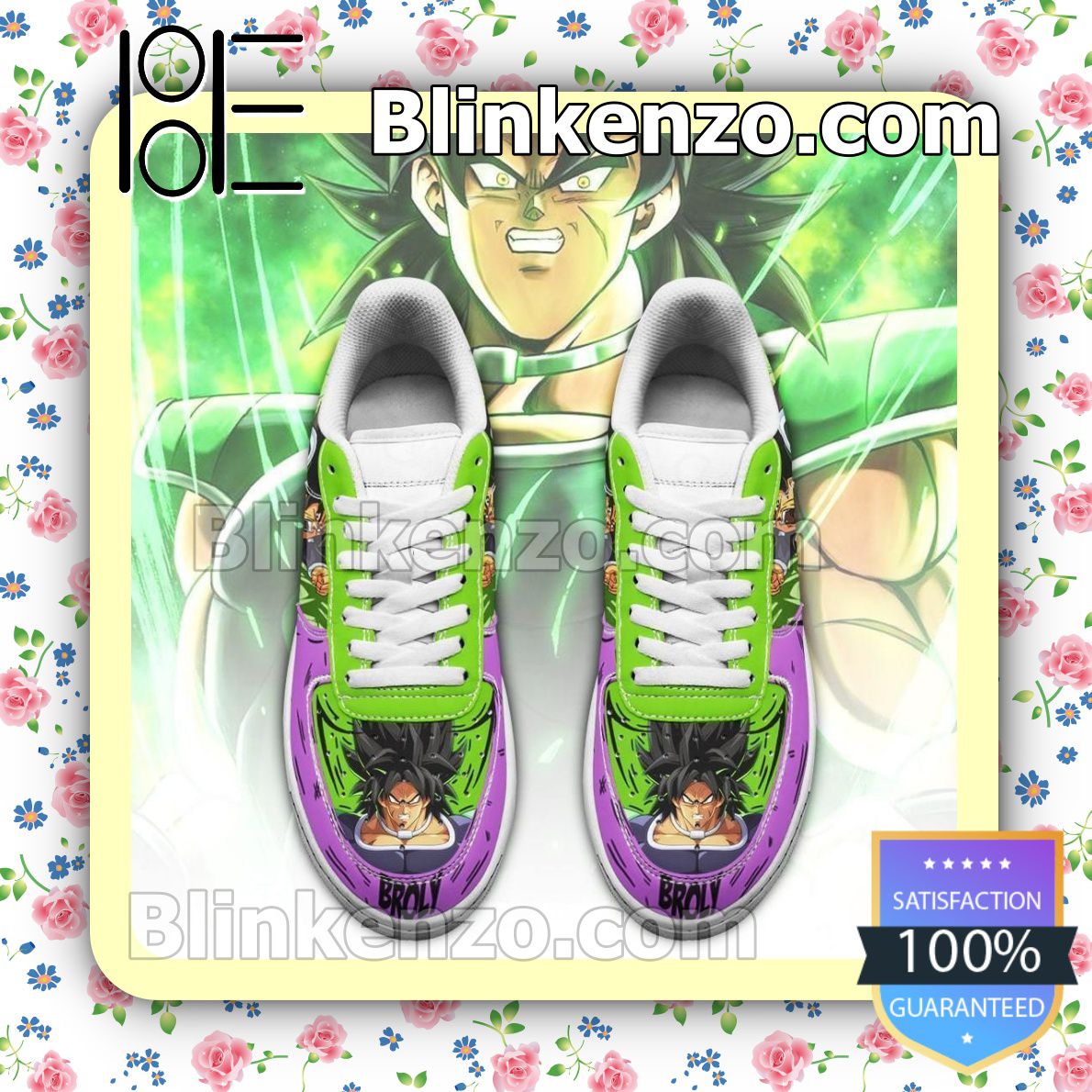 Adorable Broly Dragon Ball Anime Nike Air Force Sneakers