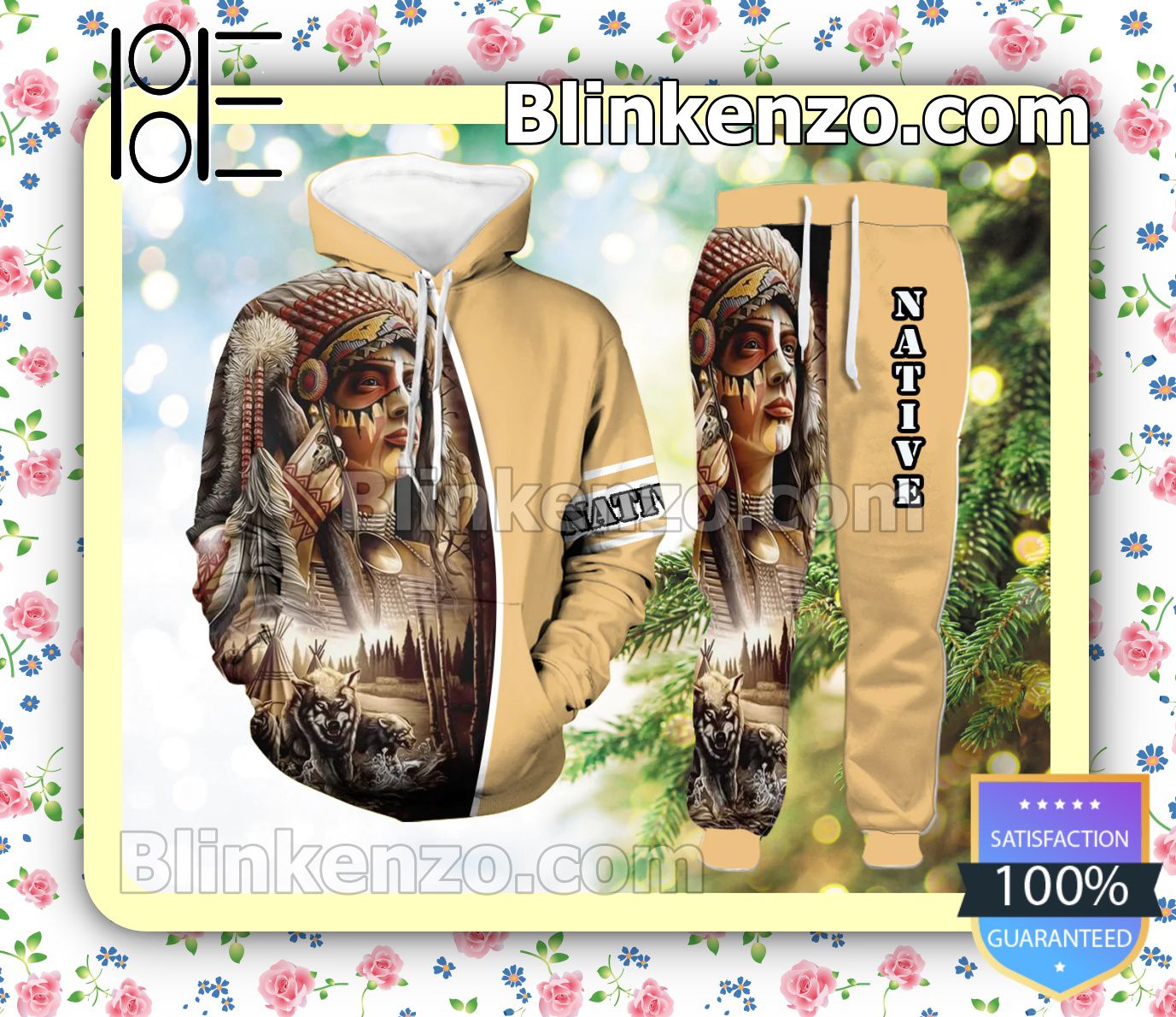 Brown Chief Native Hooded Sweatshirt And Sweatpants